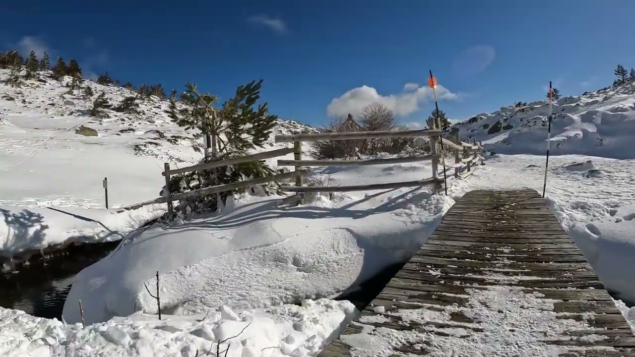 Subimos a La Laguna Grande de Peñalara con nieve  25/01/2023 4K