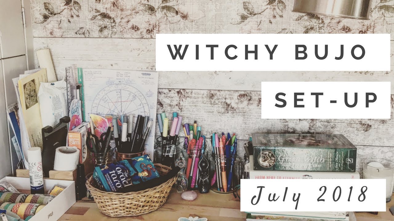 Witchy Bullet Journal Set Up July 2018