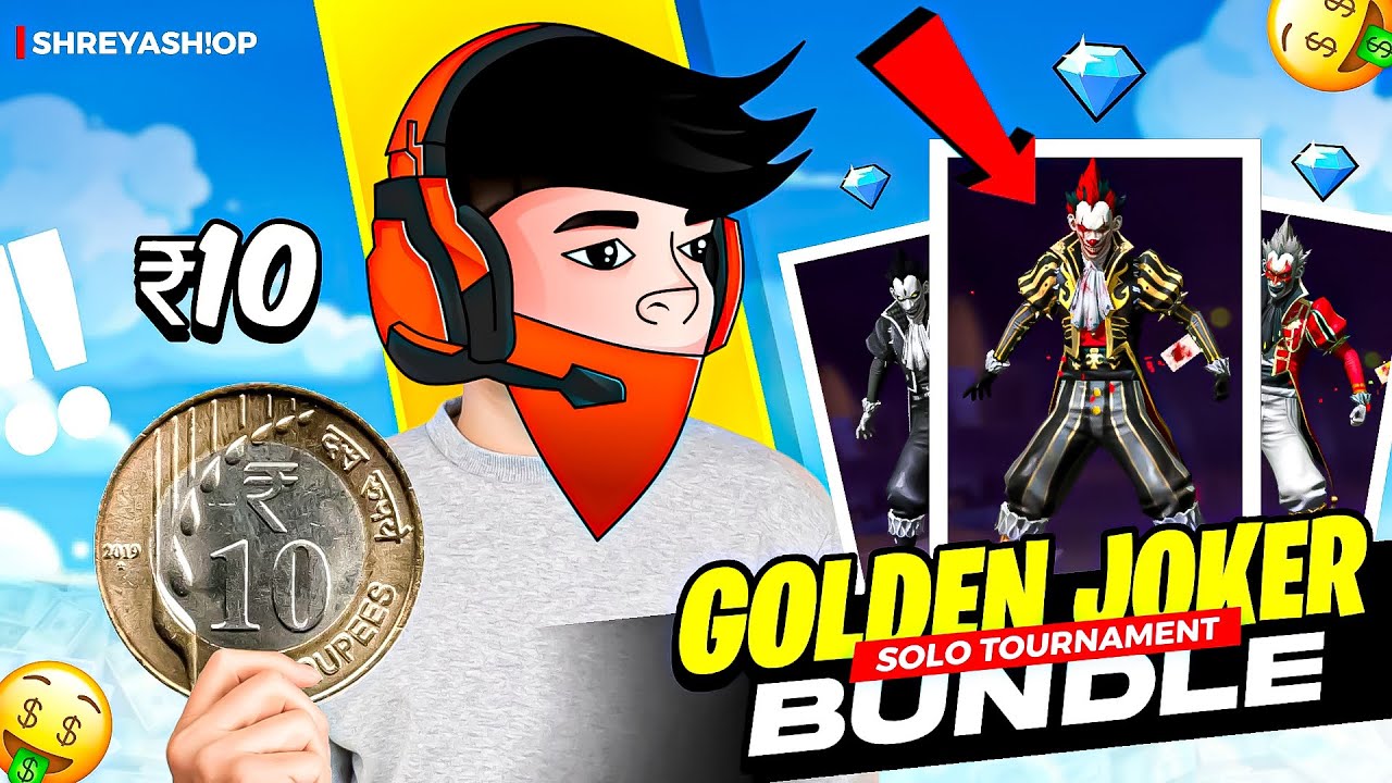 Turning 10₹ To Golden Joker Bundle ☠️| By Playing Tournament 🔥| Shreyash!op