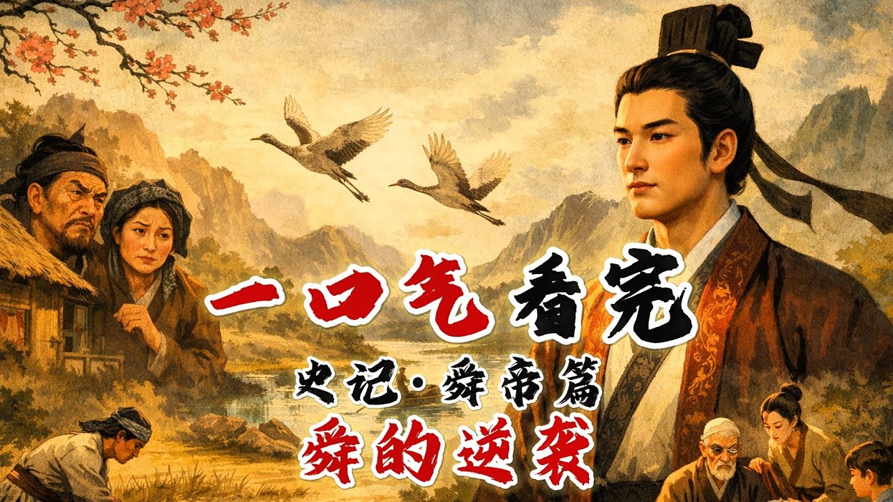 舜是如何从一个草棚穷小子到称帝，并娶上姐妹花的