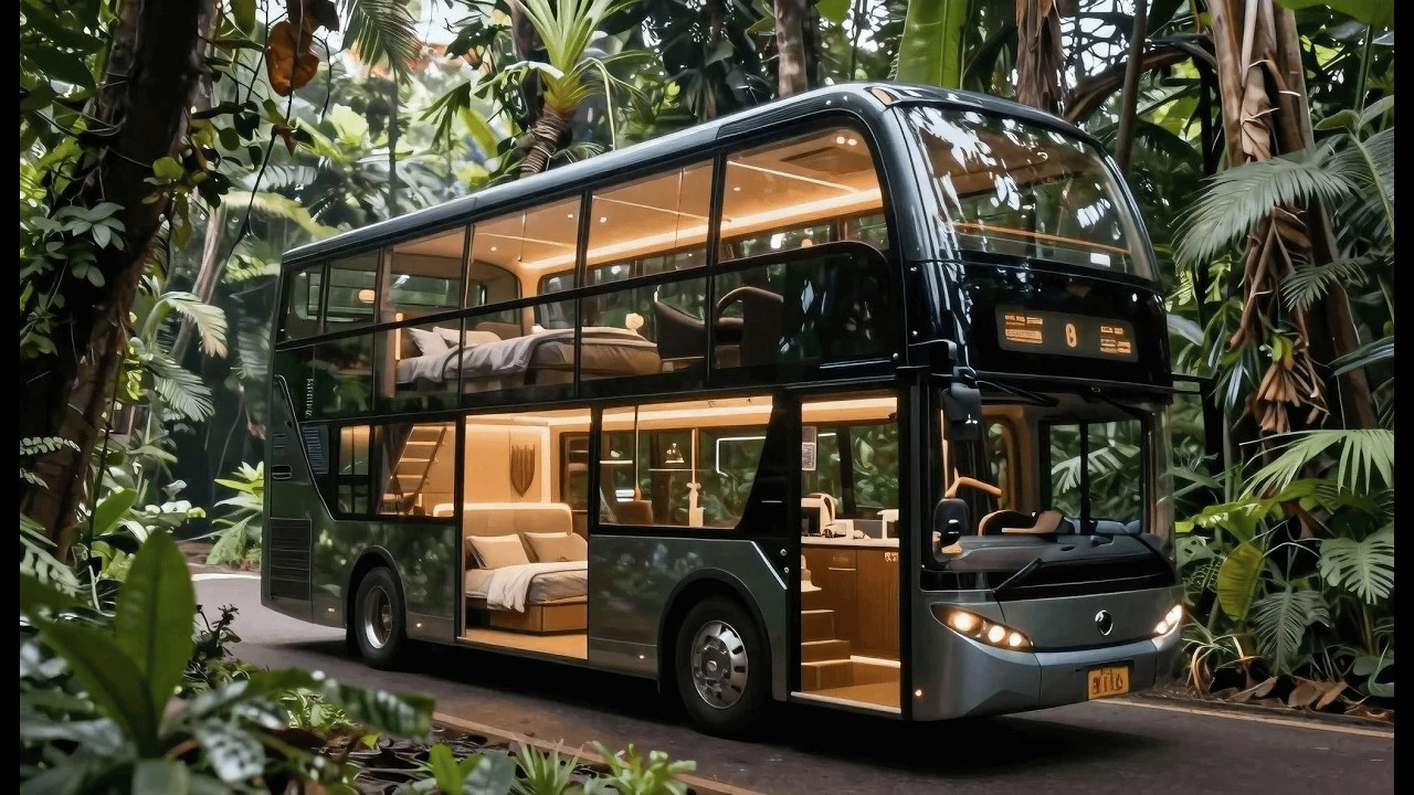 Unbelievable Transformation — Junk Bus Turned Into a Luxury Forest Villa | ASMR