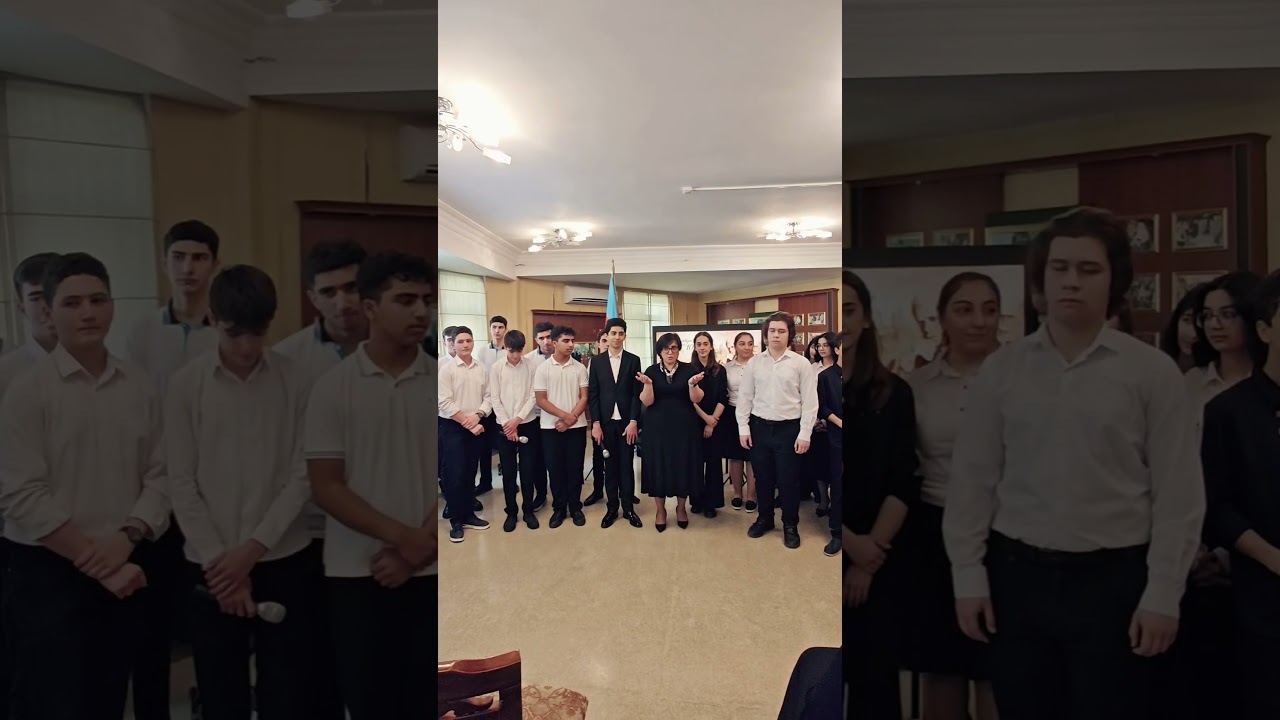 Bəxtiyar Vahabzadənin 100 illik yubileyinə həsr olunan tədbir - lisey direktorunun çıxışı
