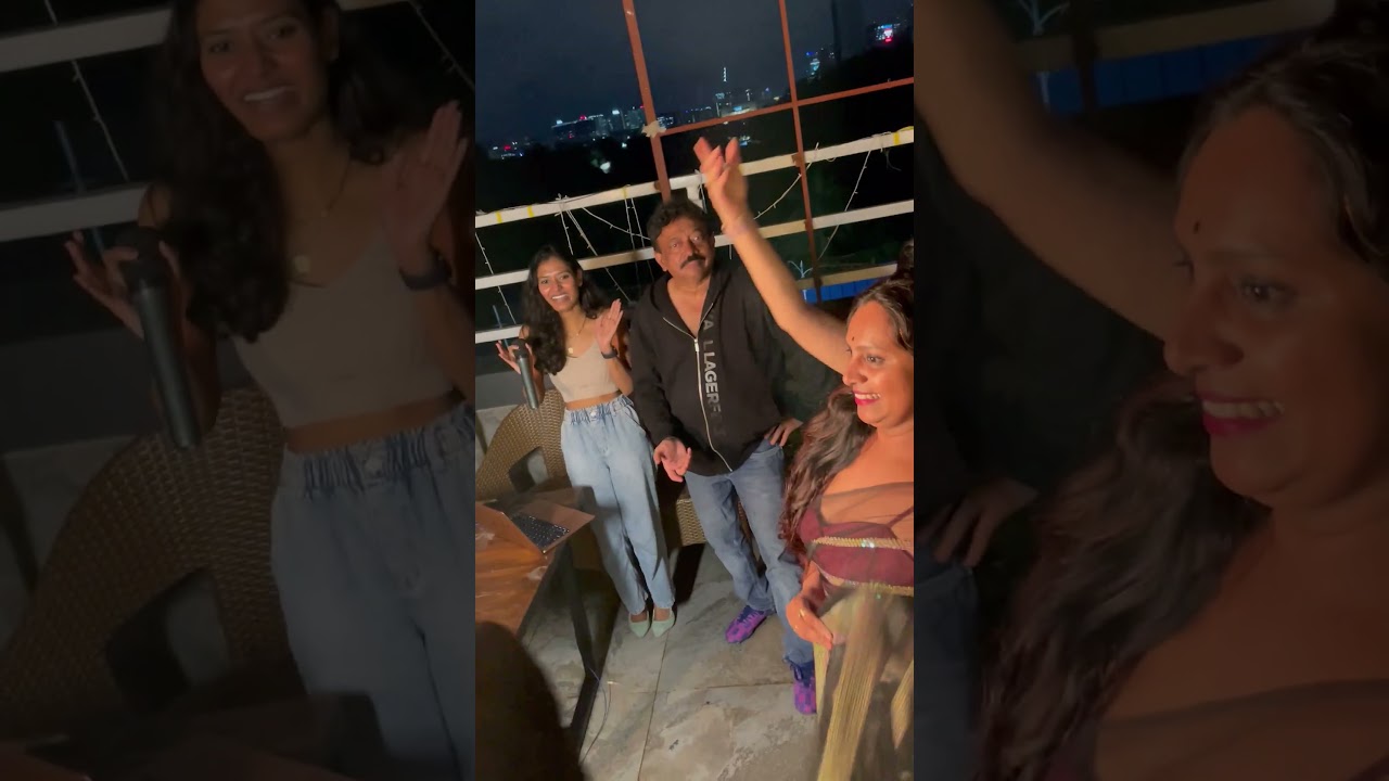 RGV Dance with girls in pub | Ramgopal varma in pub