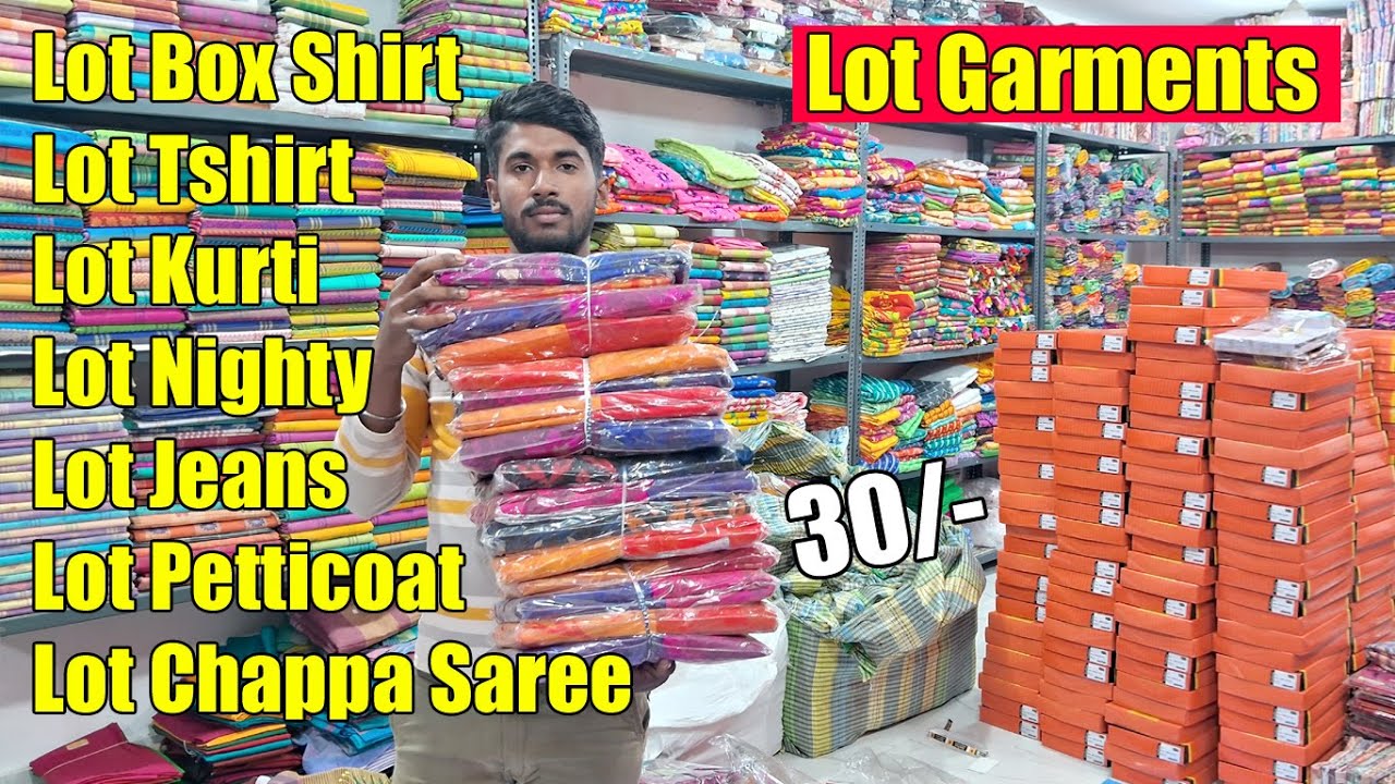 30/- Lot, Lot Box Shirt, Tshirt, Lot Kurti, Lot Nighty, Lot Jeans, Lot Petticoat, Lot Chappa Saree