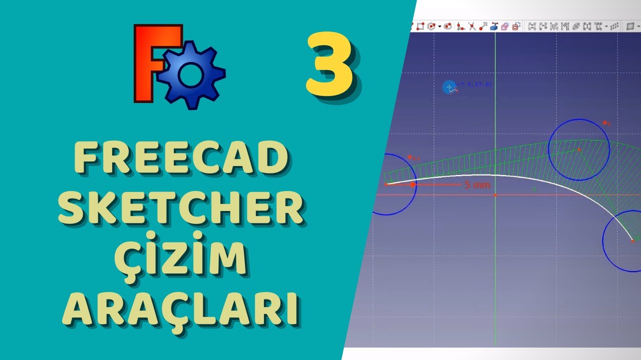 FreeCAD - Sketcher Çizim Araçları