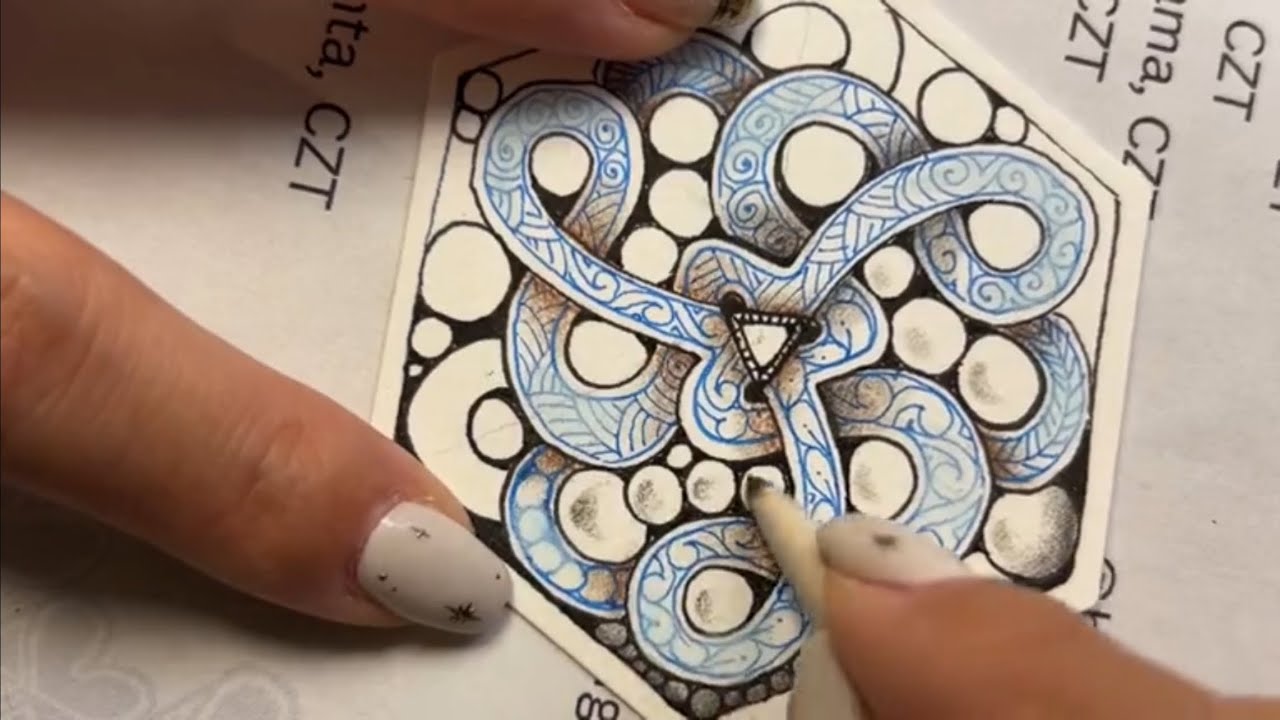 Inktober Tangles 2024 Day22 / インクトーバータングルス2024 / ゼンタングル / Zentangle #casinoda