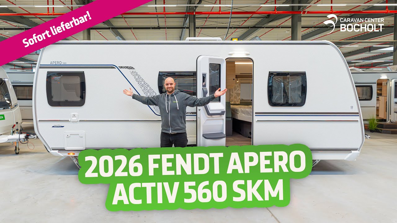 JETZT NEU✨ 2026 Fendt Apero Activ 560 SKM | Caravan | Große Roomtour - Caravan Center Bocholt