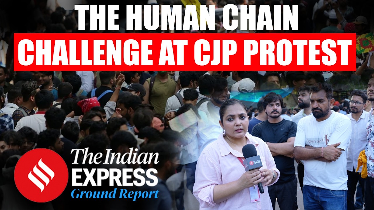 How Is CJP's Human Chain Tackling Crowd Challenge? | CJP Protest | Jantar Mantar Protest