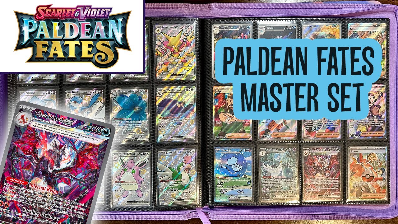 Pokemon Paldean Fates: полный набор Master Set — 326 карт + промо-акции