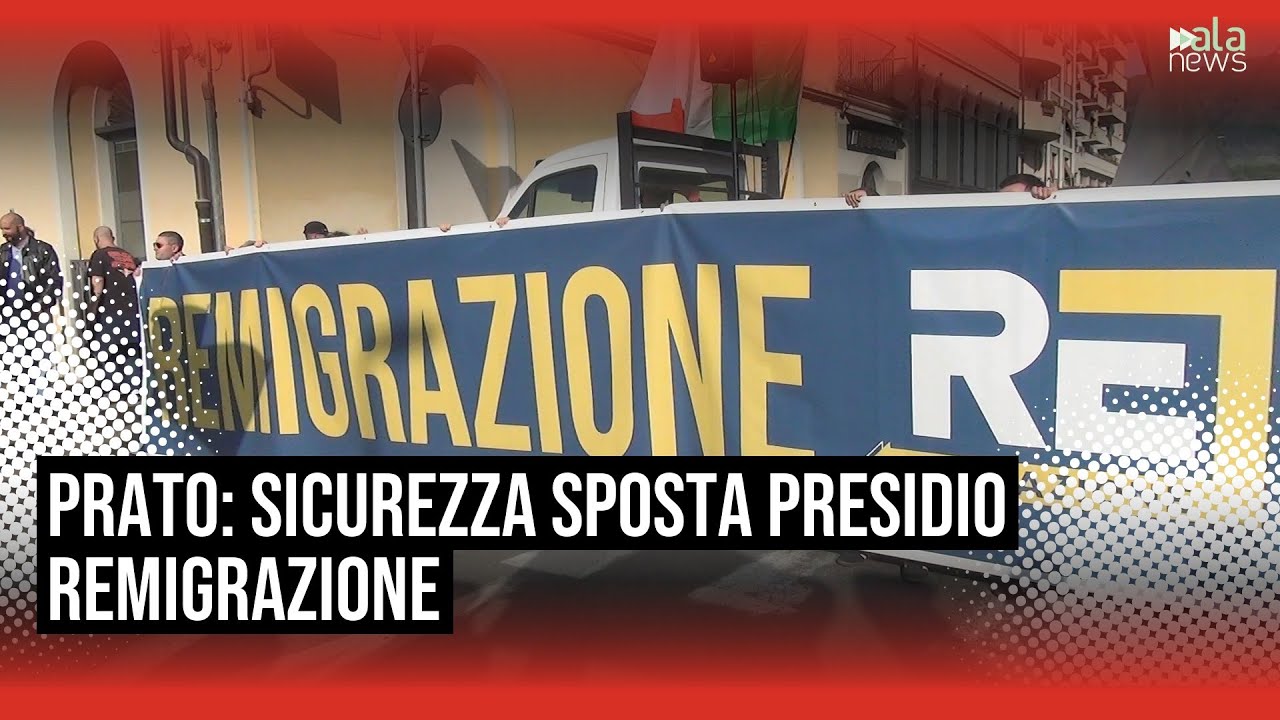 Remigrazione, manifestazione spostata in altra piazza a Prato per sicurezza