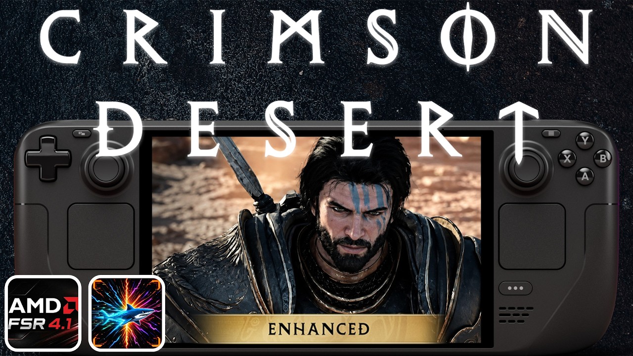 Crimson Desert Enhanced on Steam Deck &mdash; FSR 4.1 + Mako FG Full Performance Test