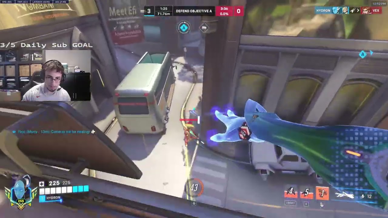 Как Гидрон использует Эхо, чтобы ДОМИНИРОВАТЬ над Нумбани &mdash; OVERWATCH 2 СЕЗОН 20 ТОП-500