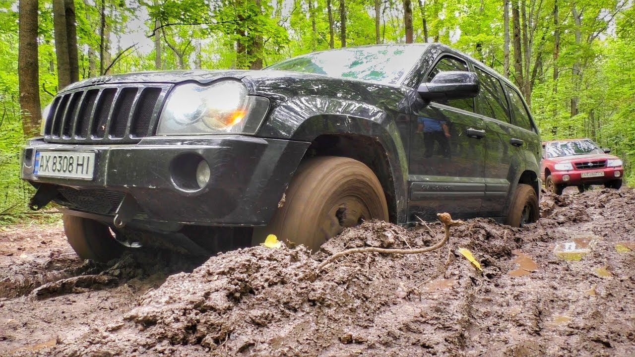 JEEP Grand Cherokee vs UAZ vs SUBARU Forester vs NIVA vs SUZUKI Grand Vitara. Off-Road.