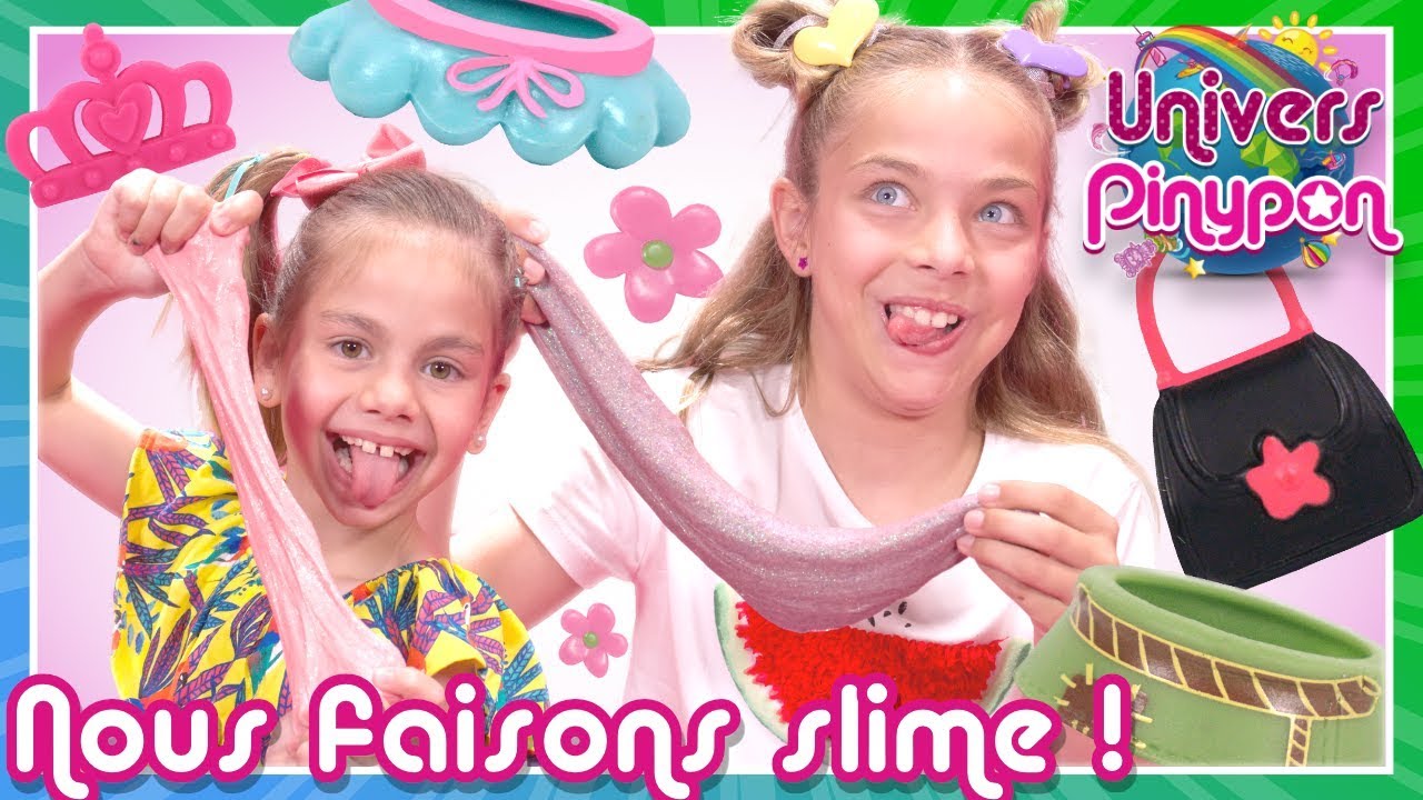 DÉFI SLIME dans le MONDE PINYPON 👧🌀 Lara et Mara font du Slime et cherchent des ACCESSOIRES Pinypon