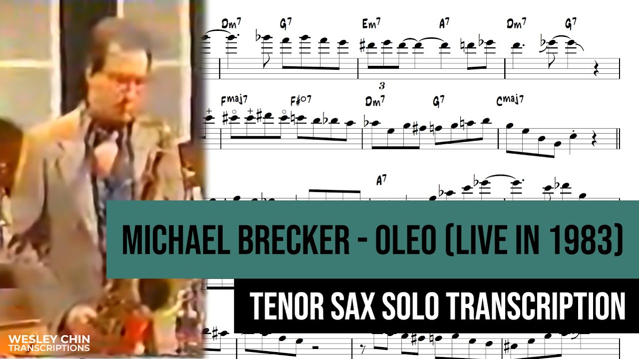 Michael Brecker Destroying Rhythm Changes! 