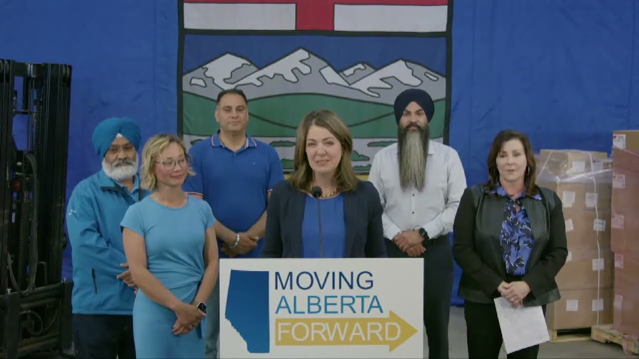 Danielle Smith Holds a Press Conference