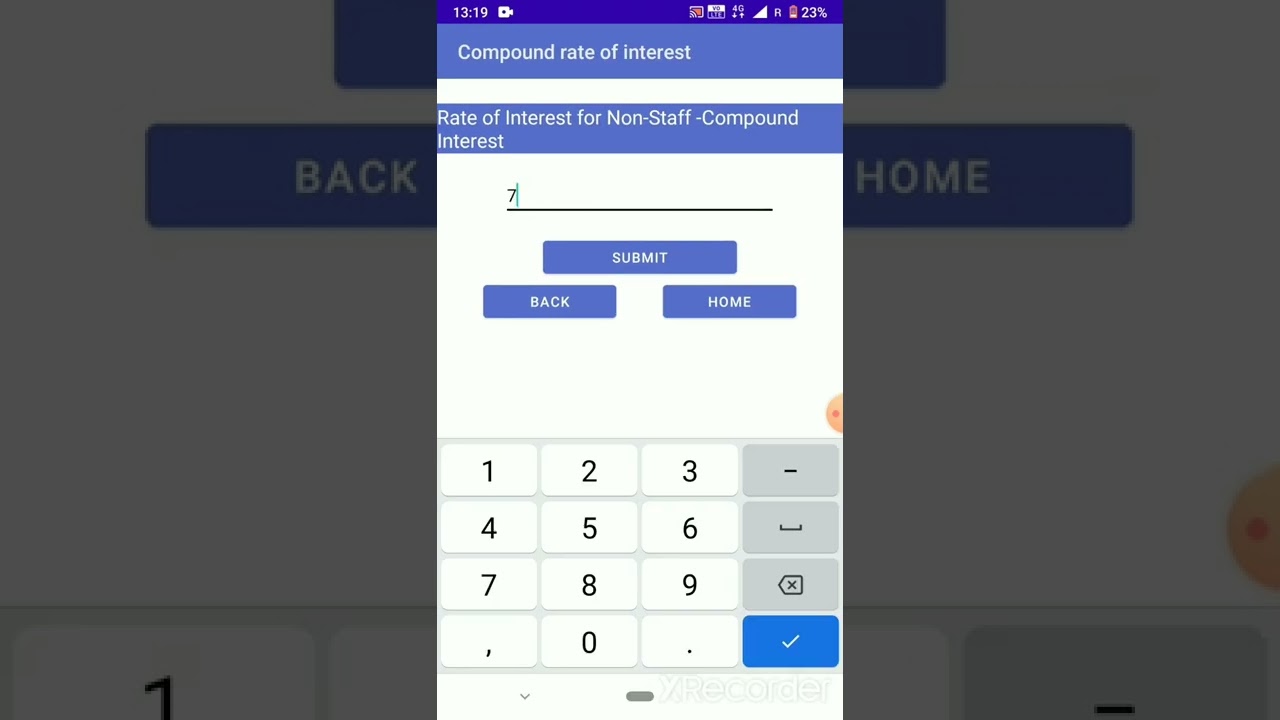 Staff loan EMI calculator Simple interest App for PSU PSB employees