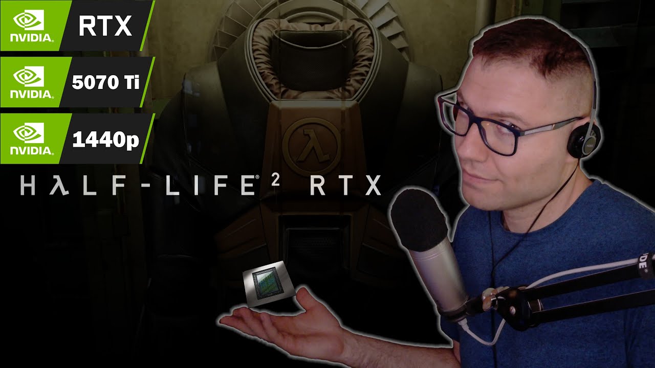 Destroying 5070 Ti with Half-Life 2 RTX DEMO 😂⭐ English