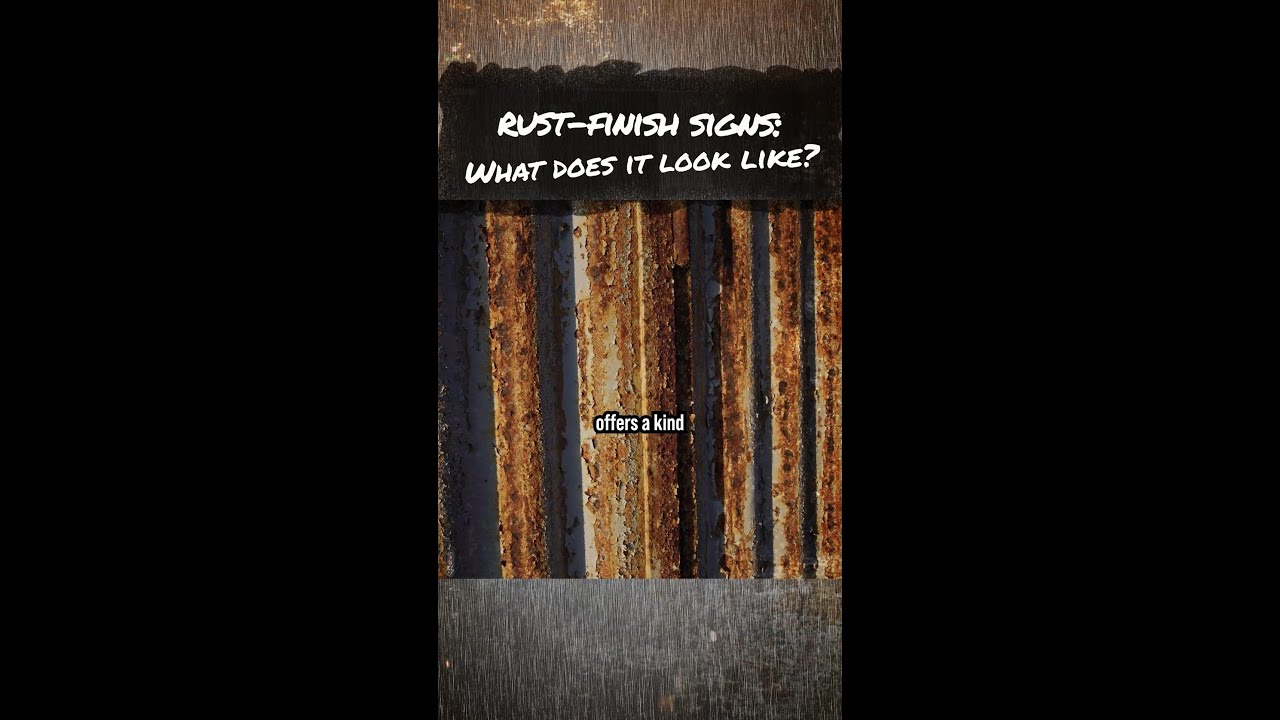 Rust-finish Signs: What Does It Look Like? #rustfinish #customsigns #metalart