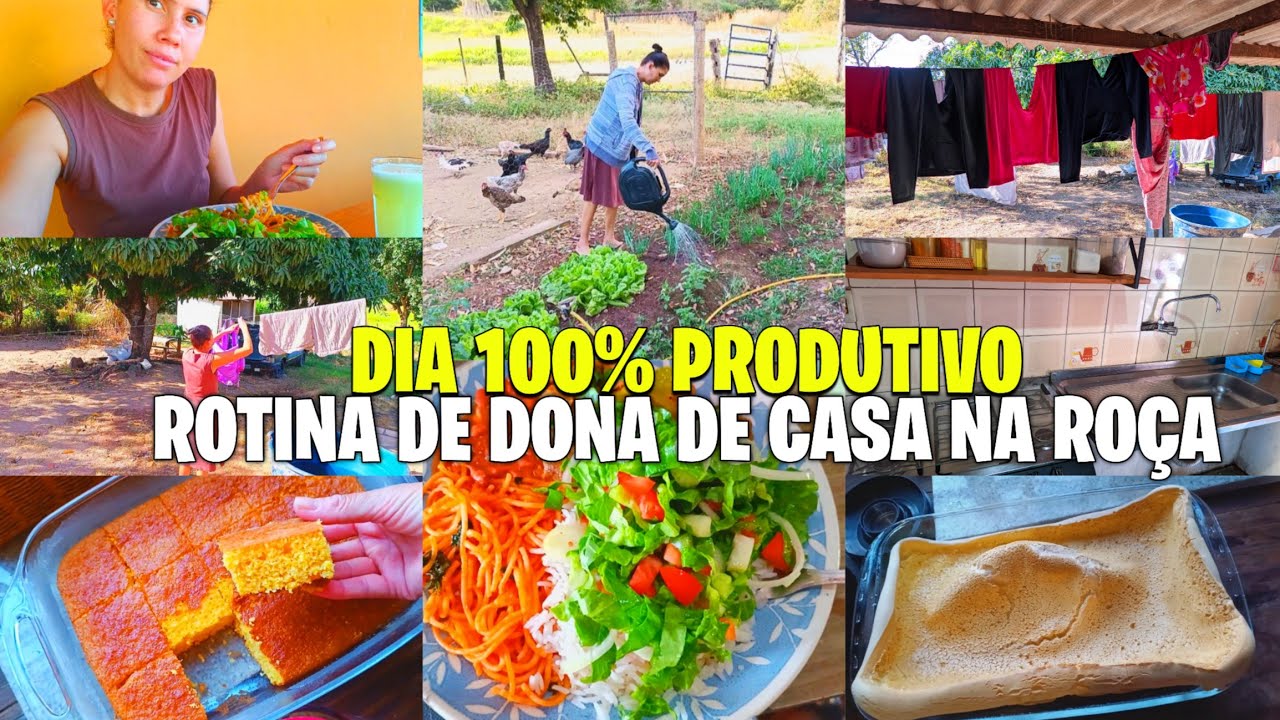 DIA 100% PRODUTIVO /ROTINA DE DONA DE CASA NA RO&Ccedil;A/ACORDANDO AS 5:00 DA MANH&Atilde; SEM PROCRASTINA&Ccedil;&Atilde;O