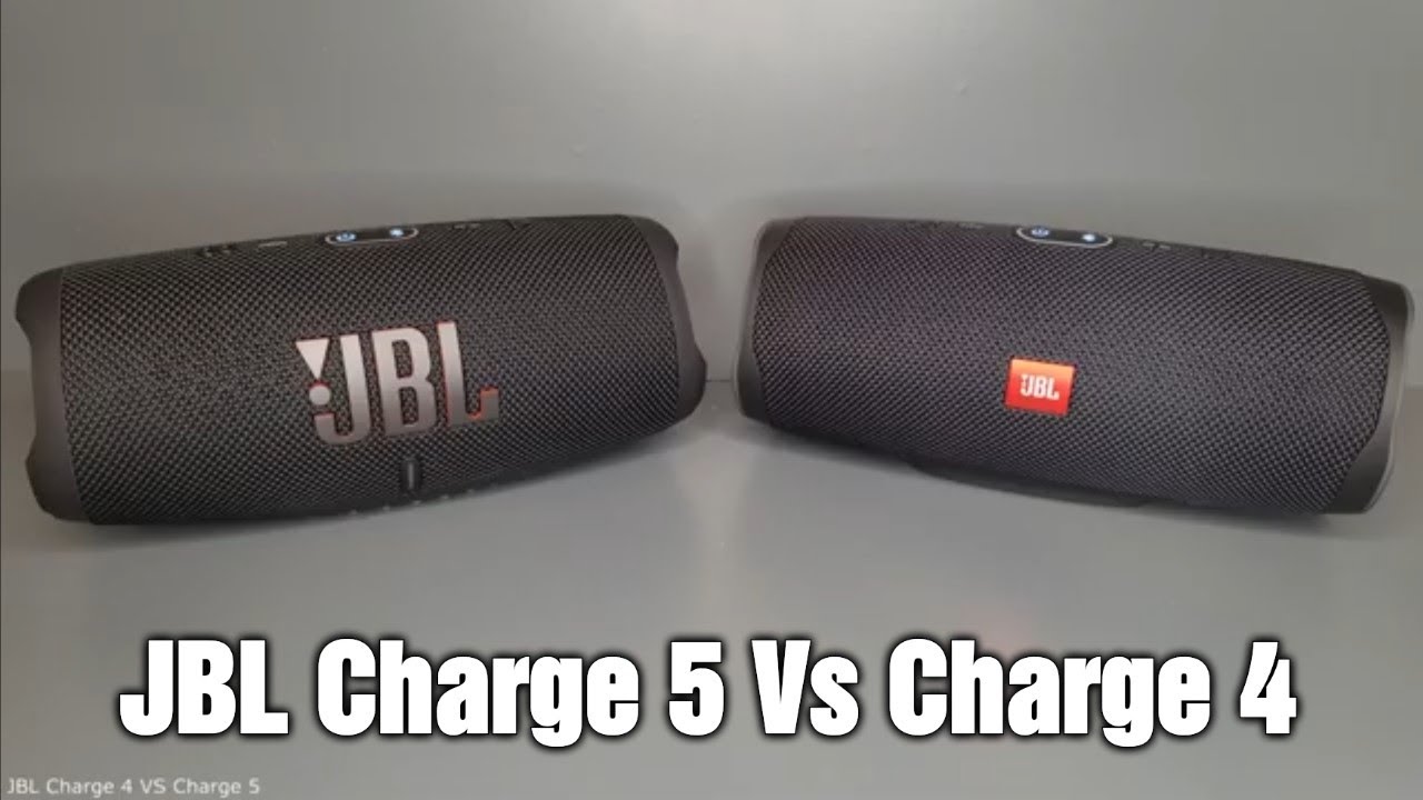 JBL Charge 4 VS Charge 5 Bluetooth Speakers - 4K Review
