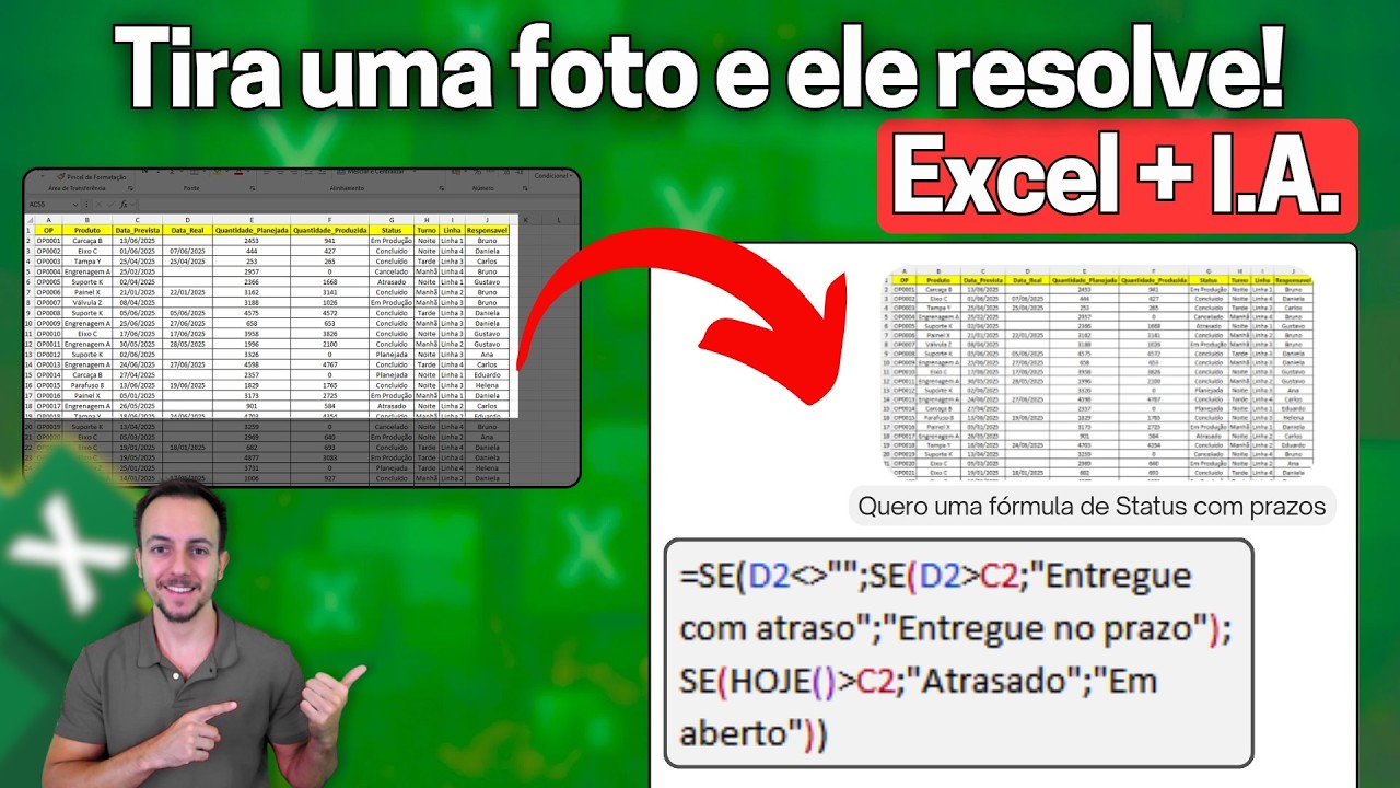 ChatGPT l&ecirc; a planilha Excel e faz a f&oacute;rmula que voc&ecirc; precisa! Como usar IA no dia a dia