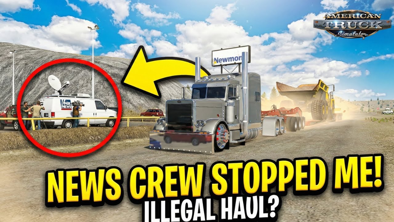 I Hauled a Load So Big the NEWS Showed Up! (ATS)