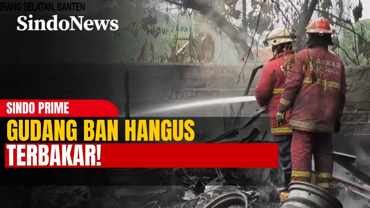 Api Lahap Gudang Ban Bekas di Tangerang Selatan | Sindo Prime | 18/02 | Part 1
