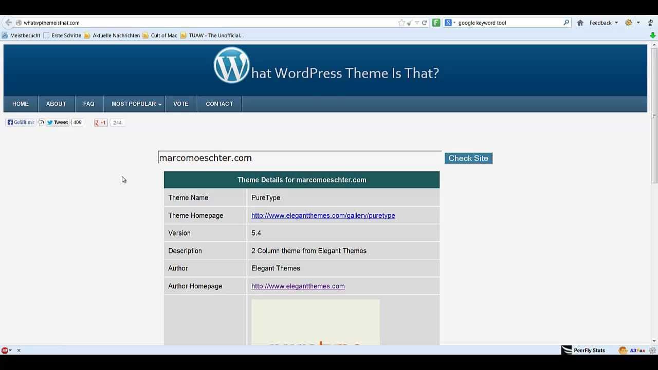 Want to know what wordpress theme is that??? Wordpress Theme Detector!