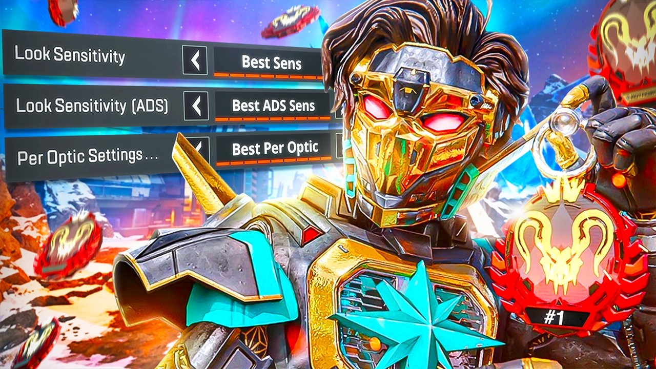 Вот настройки игрока №1 в рейтинге APEX PREDATOR.. (Apex Legends)
