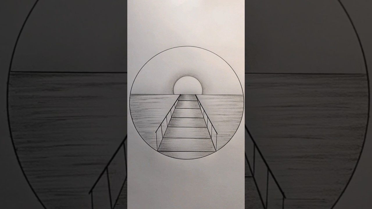 Easy circle drawing #drawing #shorts