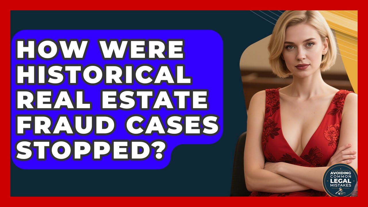 How Were Historical Real Estate Fraud Cases Stopped? - Avoiding Common Legal Mistakes