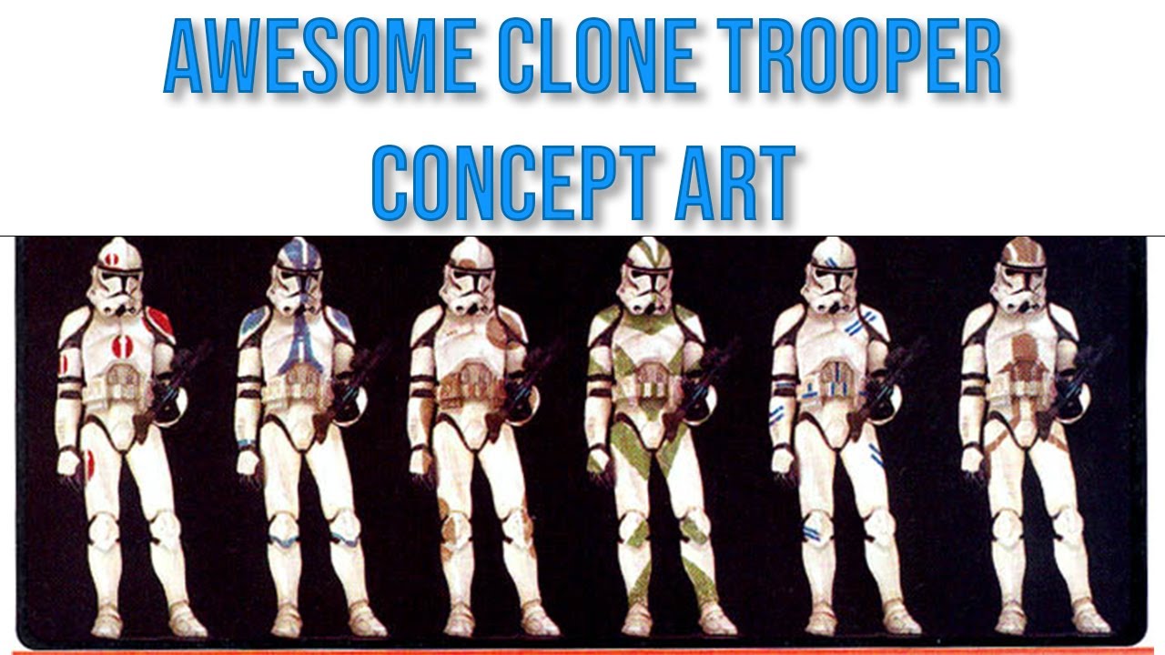 AWESOME Clone Trooper Concept Art Designs You May Have Missed!!