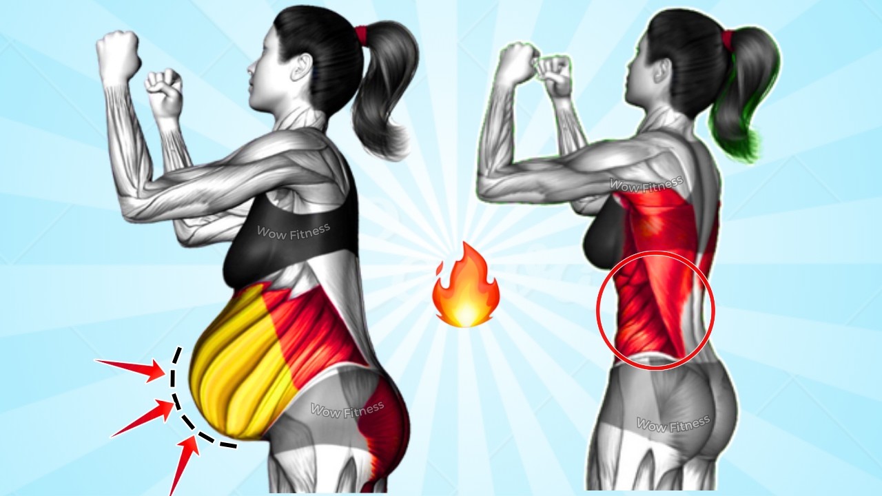 30-Min Standing Workout for Smaller Waist & Flat Belly🔥30-Best Fat Burning Exercises No Jumping