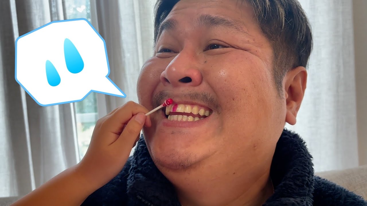 歯磨きしないで寝ちゃったパパのよごれをチェックしてみると大変なことに！