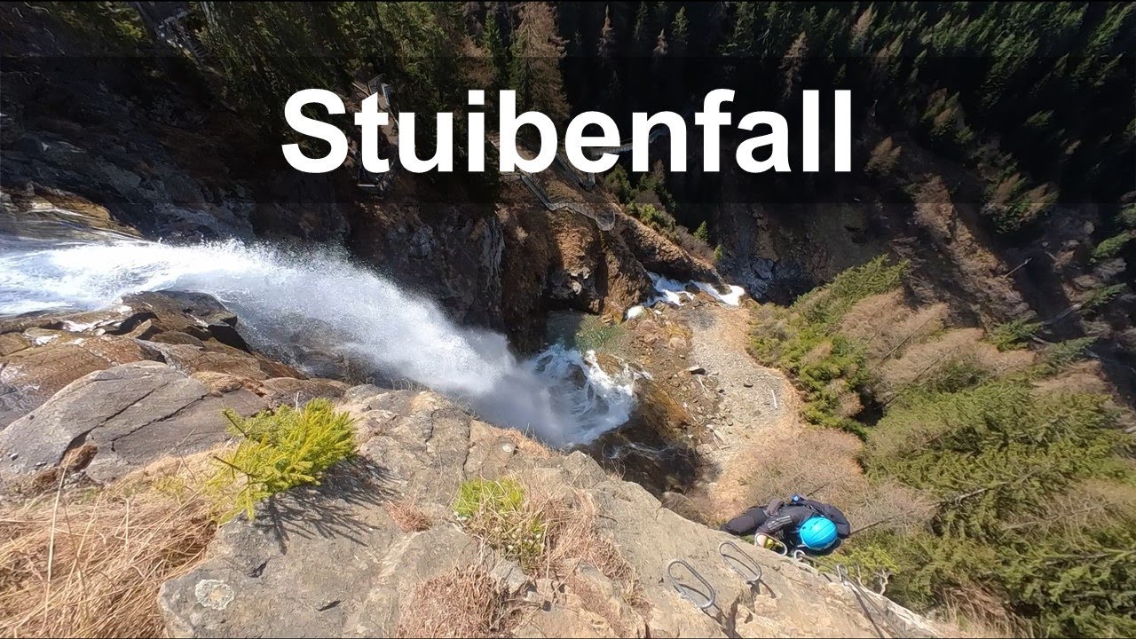 Stuibenfall Via Ferrata: Climbing a 160 m high waterfall in the Alps! (Stuibenfall Klettersteig)