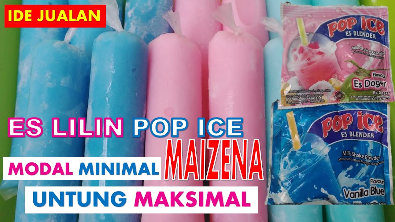 IDE JUALAN!! ES LILIN POP ICE MAIZENA LEMBUT ANEKA RASA