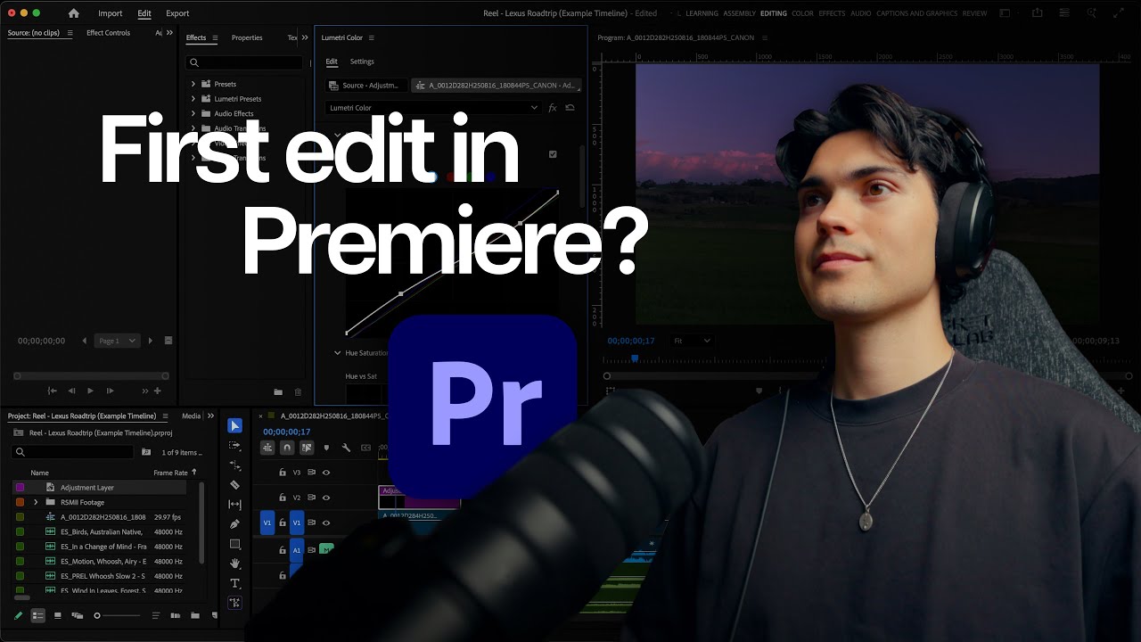 Premiere Pro Beginner Tutorial | Edit Your First Video with Canon Ambassador Wil Calabio