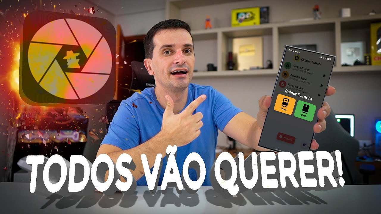 🔥Grava Vídeos no CELULAR com a TELA DESLIGADA ATUALIZADO! 👁️