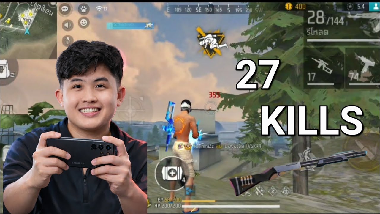 RUSHER BRU WASSANA 27 KILLS FULL LIVE FREE FIRE RANKED 