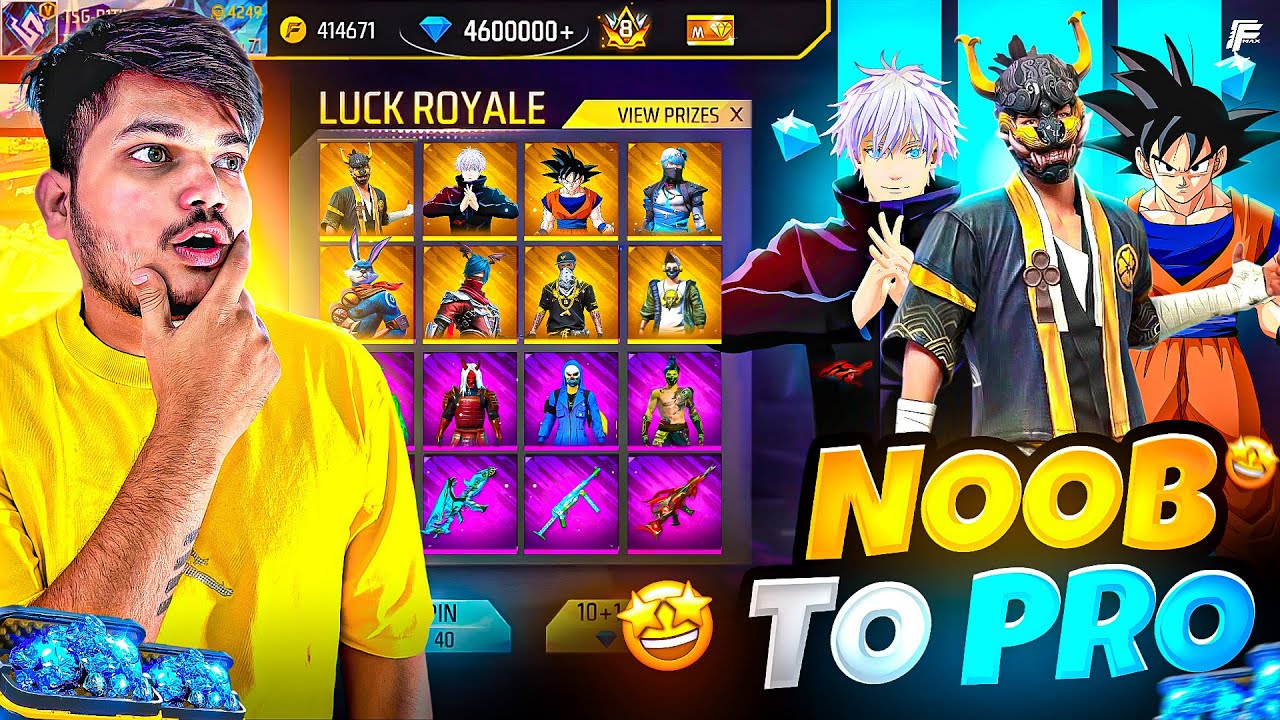 Free Fire I Got All New Legendary Evo Gun Skin And Bundle In New Luck Royale -Garena Free Fire