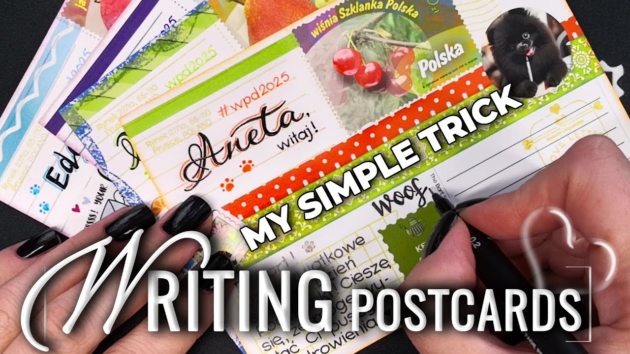 The Secret to Beautiful Writing | My POSTCROSSING Trick | #35 | Writing Postcards