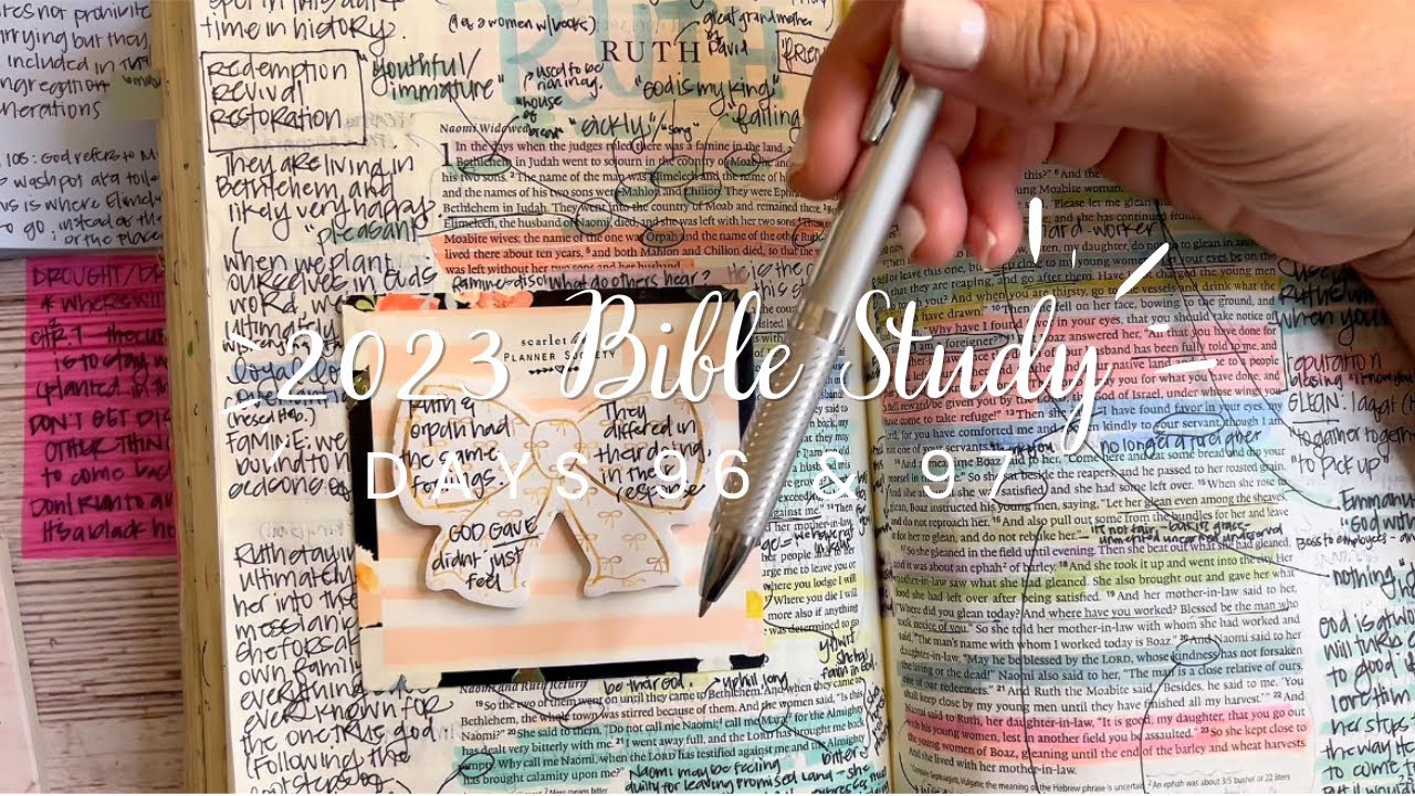 Study the Bible in One Year: Days 96 & 97 Judges 19-21 & Ruth 1-4 | Bible study for beginners