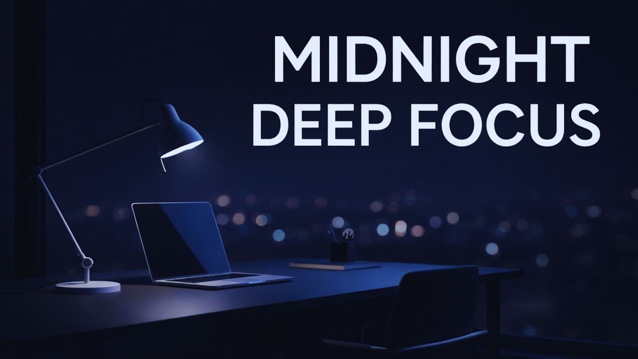 Midnight Deep Focus | 1H Calm Focus Music