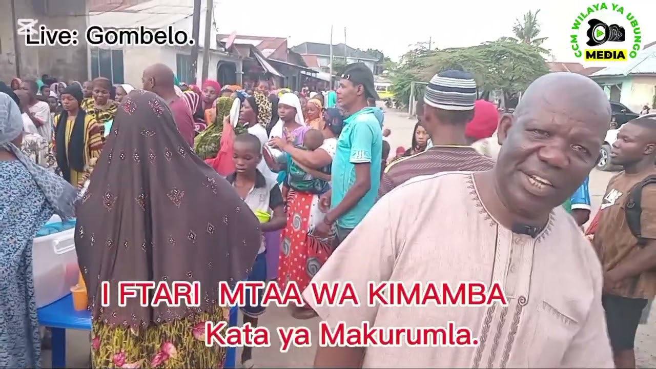 Iftari mtaa wa Kimamba kata ya Makurumla. 