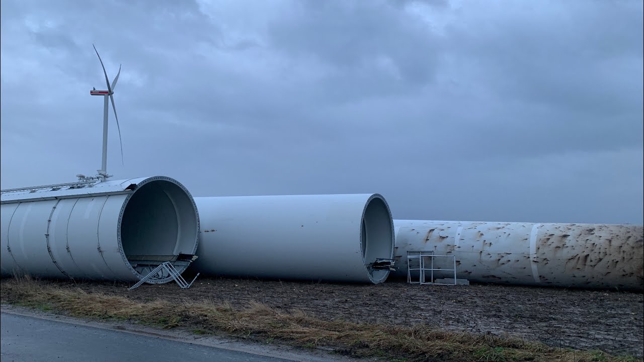 Abgebaute An Bonus 1300 bei 3xV-150 / Windpark Solschen