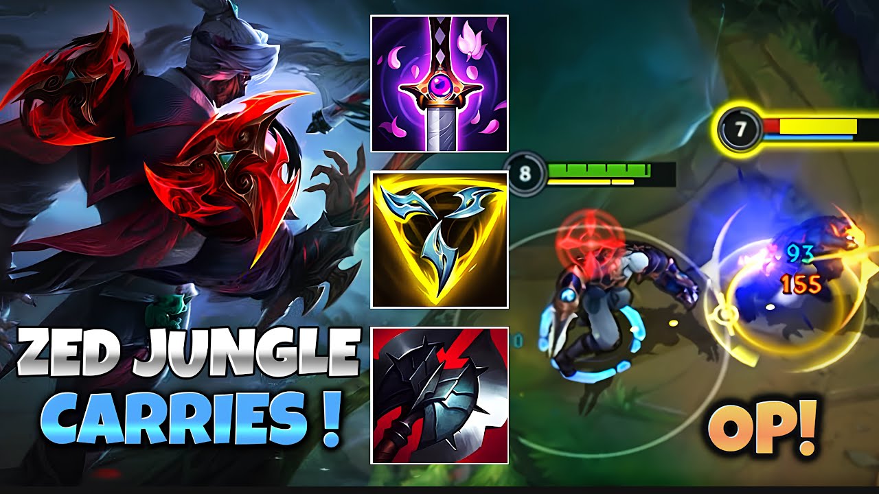 I PICKED ZED TO JUNGLE AND DESTROYED THE GAME! WILD RIFT (RUNES & BUILD)