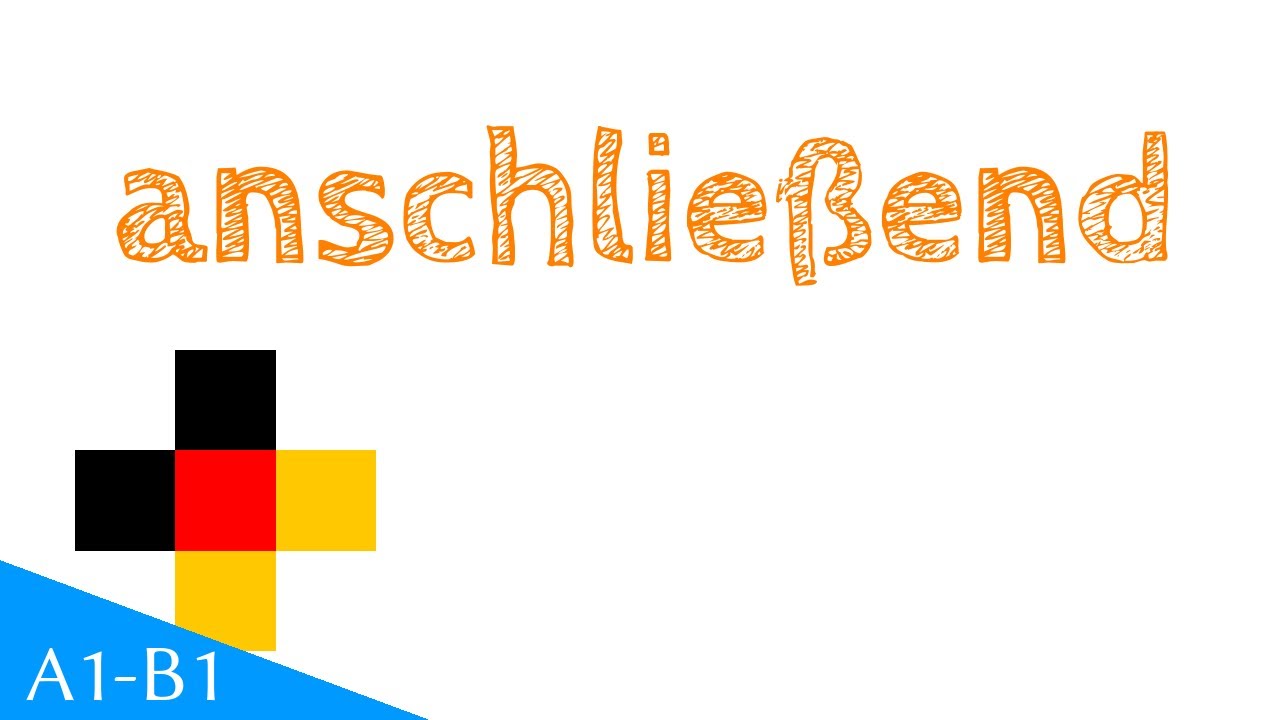 Изучать Немецкий:  anschließend + 10 предложений + Перевод в субтитрах