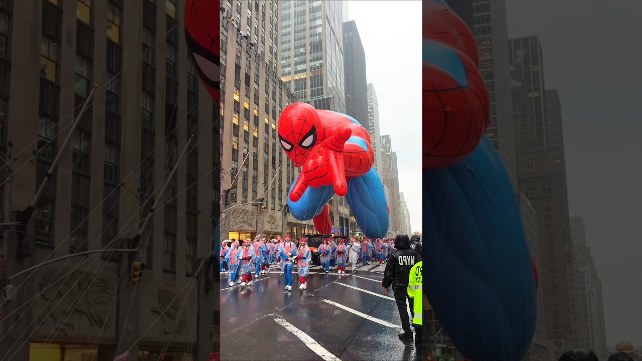 Balon spiderman raksasa karnaval #ayaho #balon