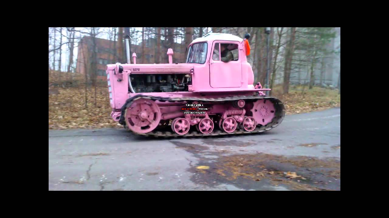 Telatraktori DT-75B käynnistys sekä koeajo